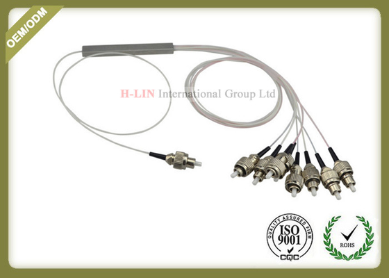 China 0.9mm Steel Tube Fiber Optic Cable Splitter 1x8 , Plc Optical Splitter GPON System supplier